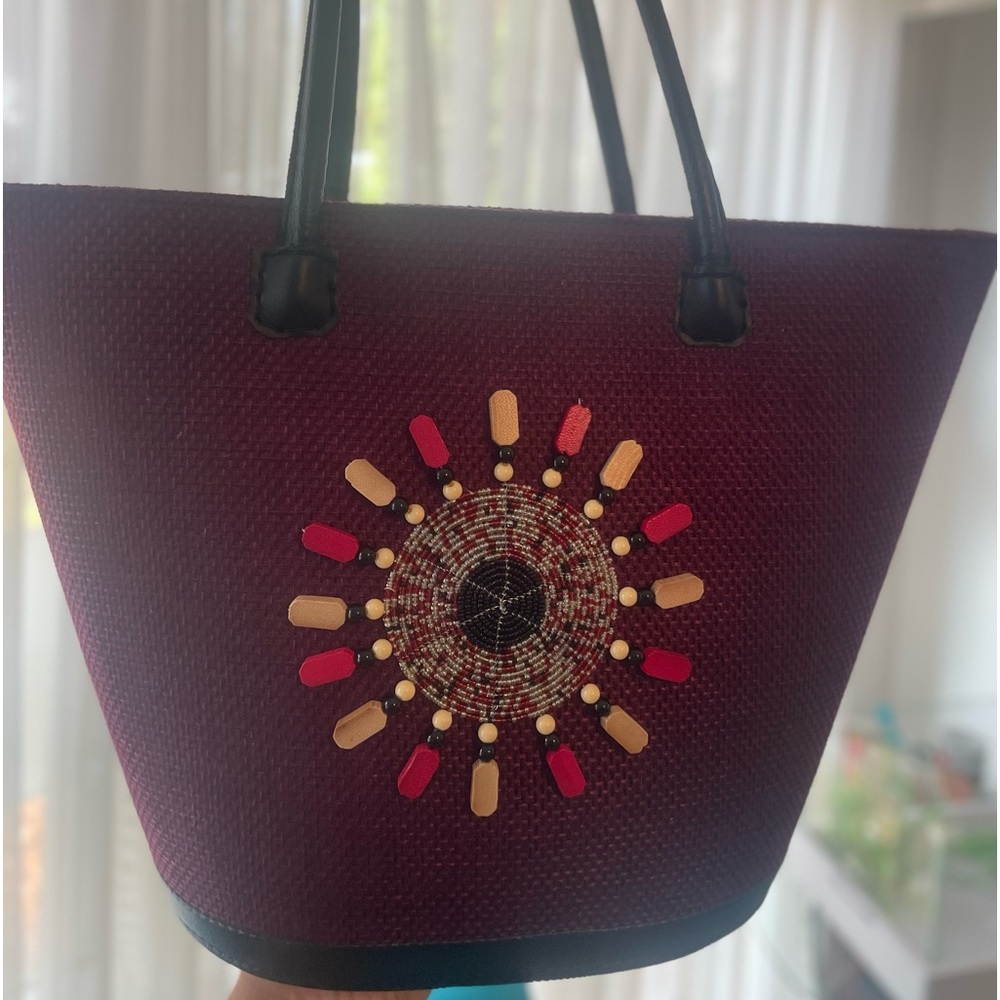 Beautiful purple artesanal bag from Uganda